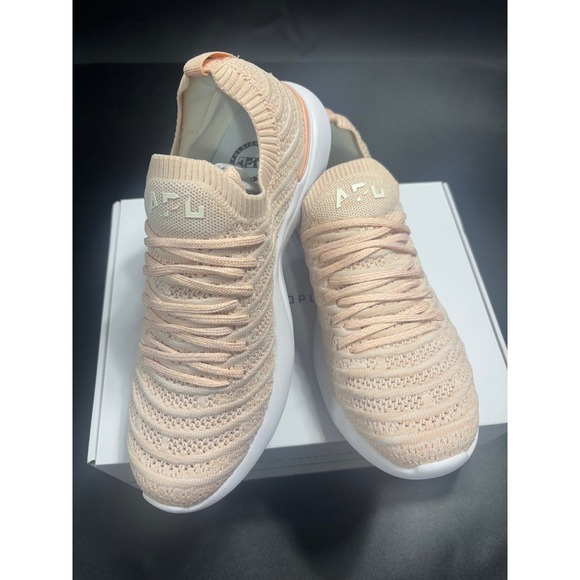 Athletic Propulsion Labs Shoes - APL NEW Women's Techloom Wave Blush/Pristine/Melange in Size‎ 8.5 MSRP $270